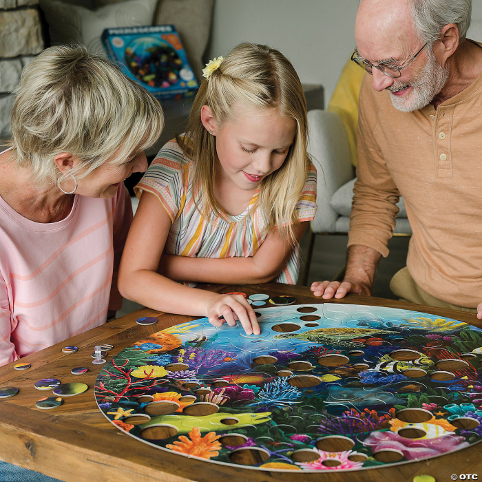 Peaceable Kingdom-Puzzle circular Reciful de corali [2]