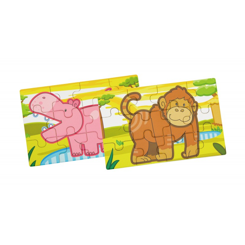 Puzzle conectabil 4 in 1 - Jungla, Viga [7]