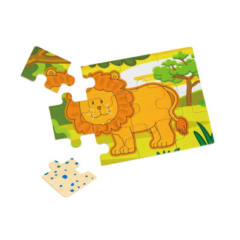 Puzzle conectabil 4 in 1 - Jungla, Viga [4]