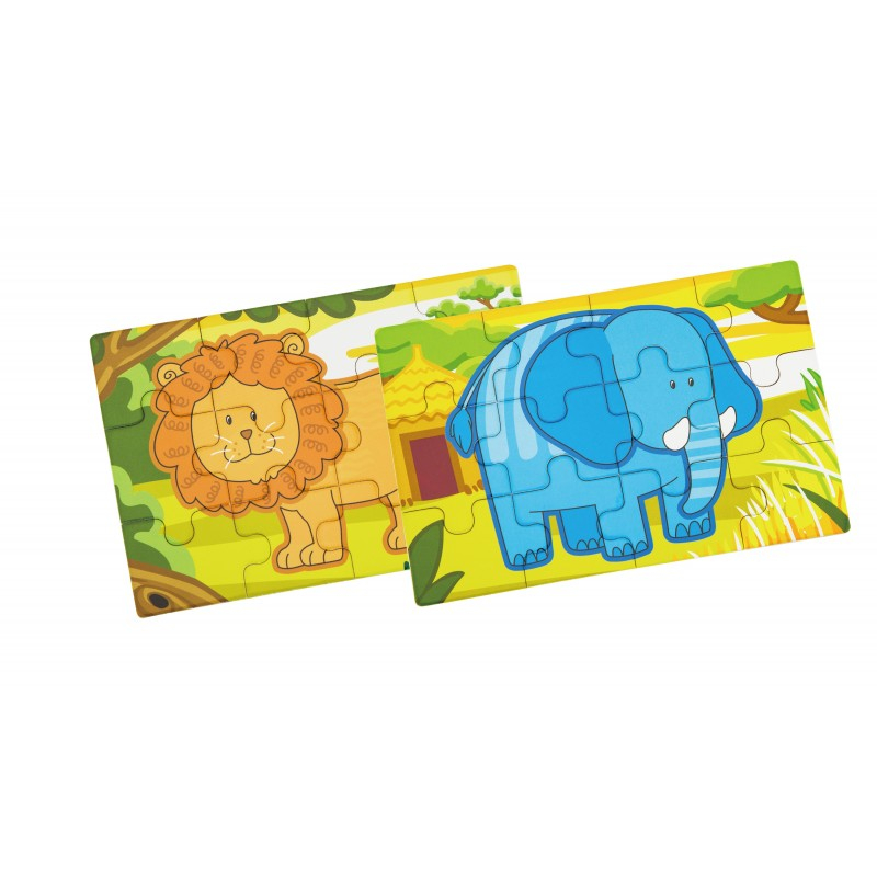 Puzzle conectabil 4 in 1 - Jungla, Viga [8]