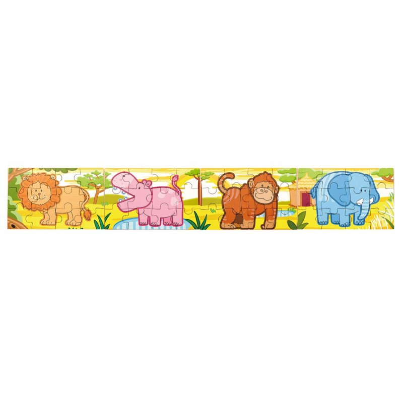 Puzzle conectabil 4 in 1 - Jungla, Viga [1]