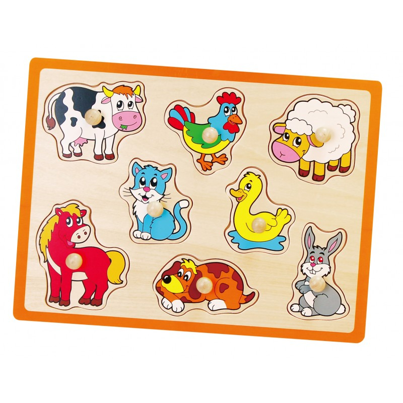 Puzzle cu manere - animale [2]