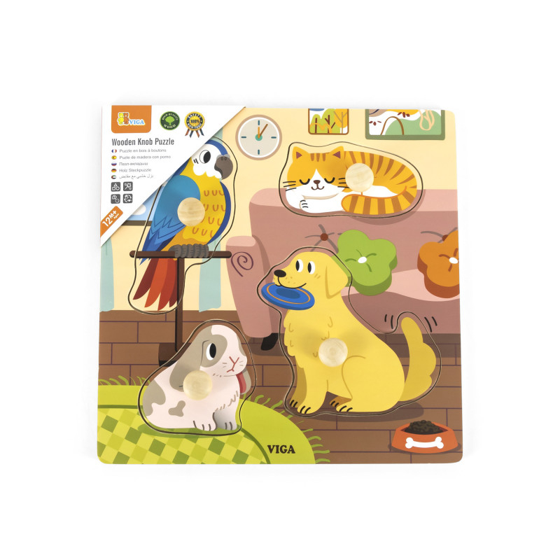 Puzzle cu manere Animale de companie, Viga [2]