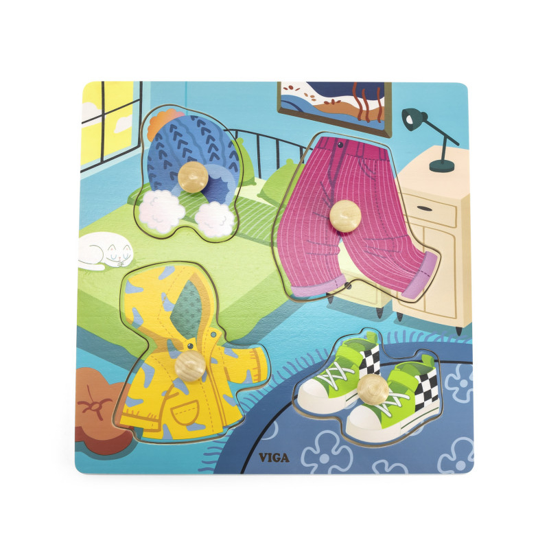 Puzzle cu manere, Haine, Viga [3]