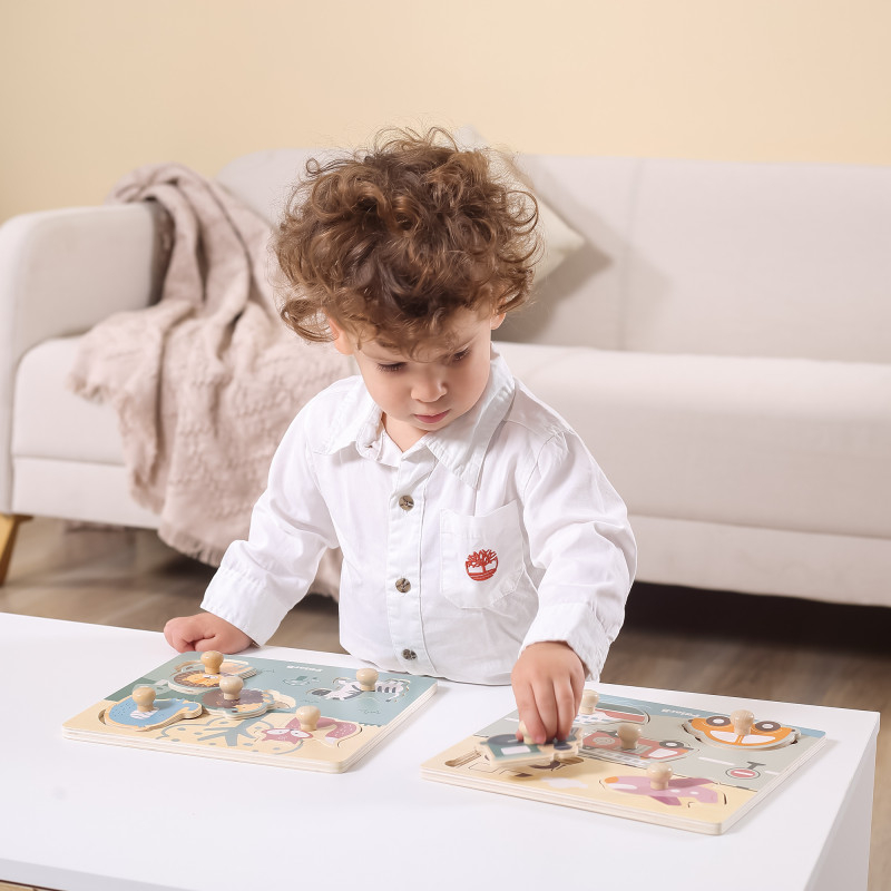 Puzzle cu manere – Transport, PolarB Viga [6]