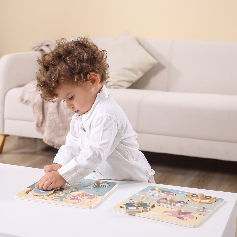 Puzzle cu manere – Transport, PolarB Viga [3]