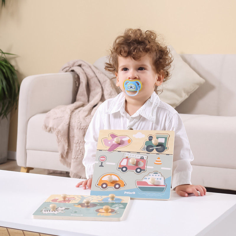 Puzzle cu manere – Transport, PolarB Viga [4]