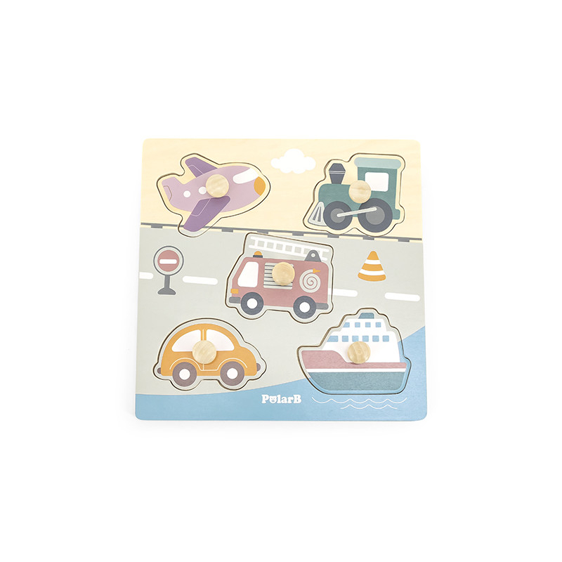 Puzzle cu manere – Transport, PolarB Viga [1]
