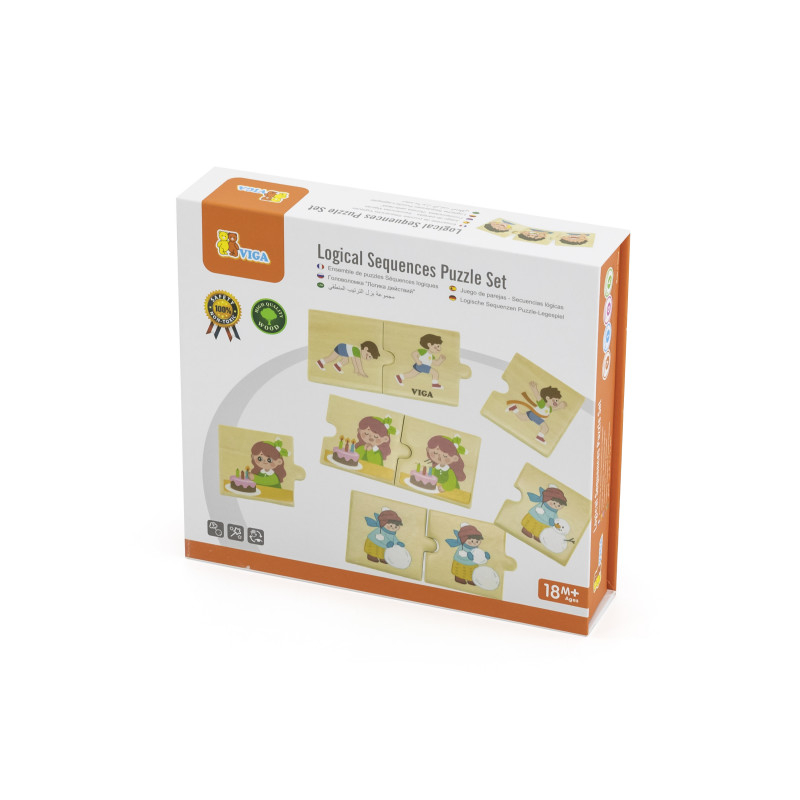 Puzzle cu secvente logice - Activitati zilnice, Viga [5]