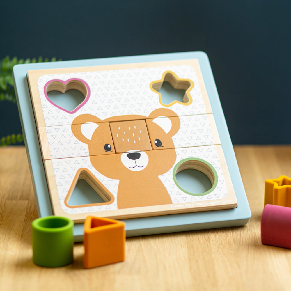Puzzle cu sortator forme - Animalute [4]