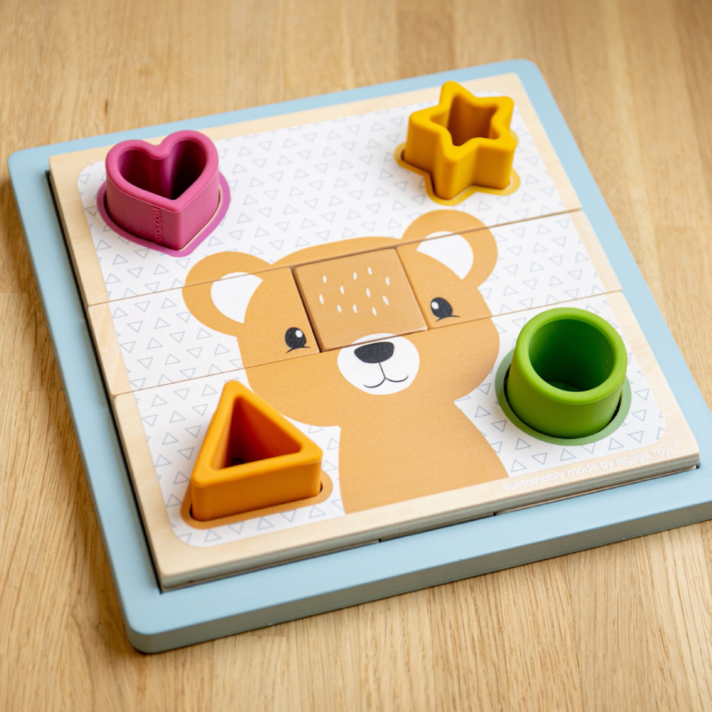 Puzzle cu sortator forme - Animalute [5]