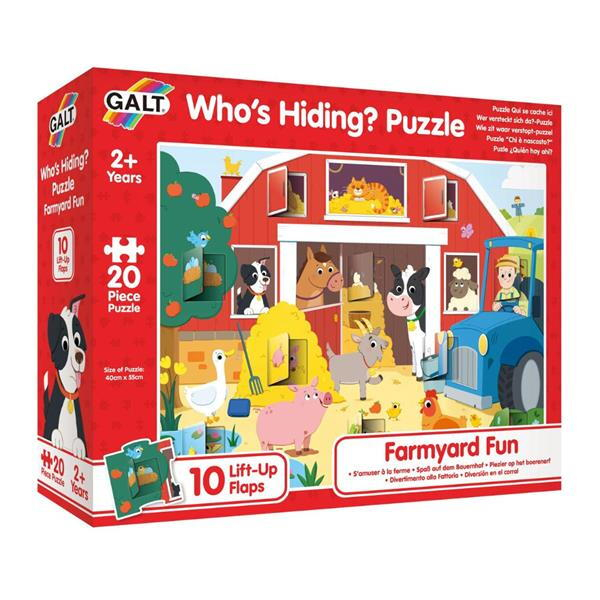 Galt-Puzzle cu surprize - Distractie la ferma (20 piese) [2]