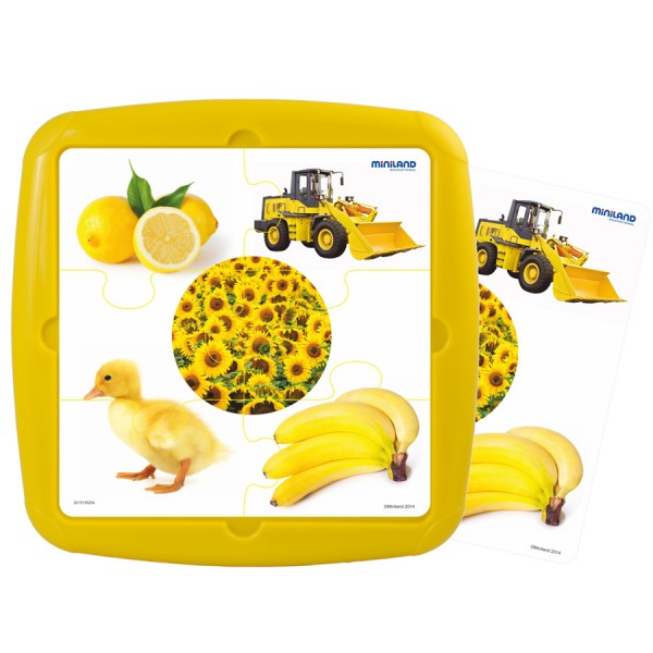 Miniland-Puzzle Culoarea galbena [2]