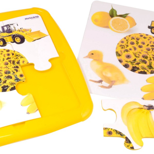 Miniland-Puzzle Culoarea galbena [3]