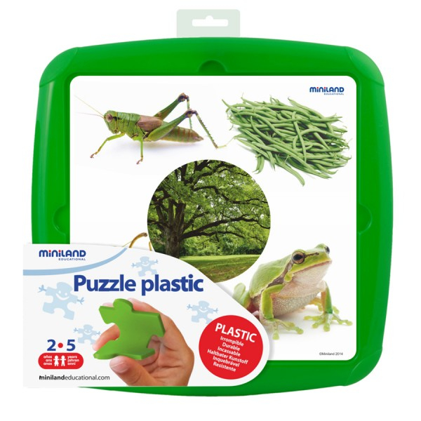 Oktató játékkészlet, Puzzle Culoarea verde [1]