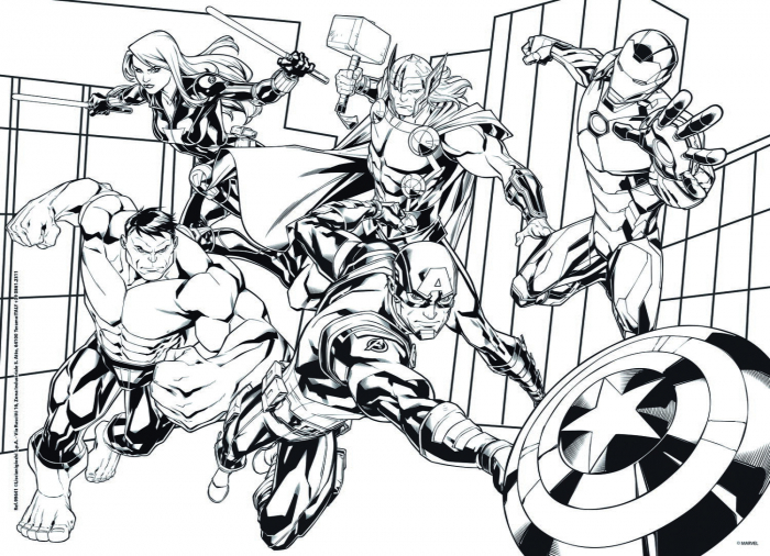 Lisciani Puzzle de colorat - Avengers 48 de piese  [3]