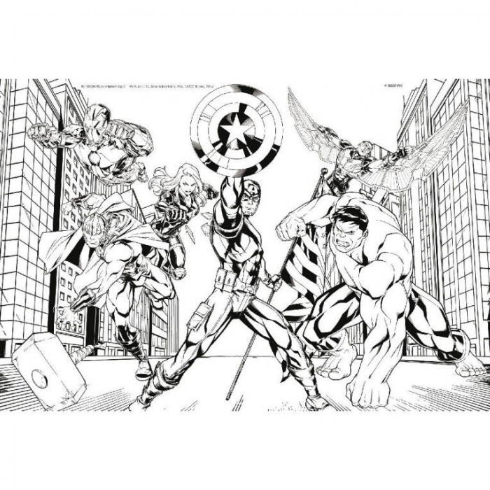 Lisciani Puzzle de colorat - Avengers 60 de piese  [3]