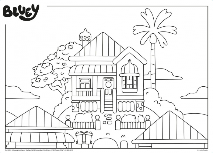 Lisciani Puzzle de colorat - Bluey si ora de povesti 24 piese  [3]