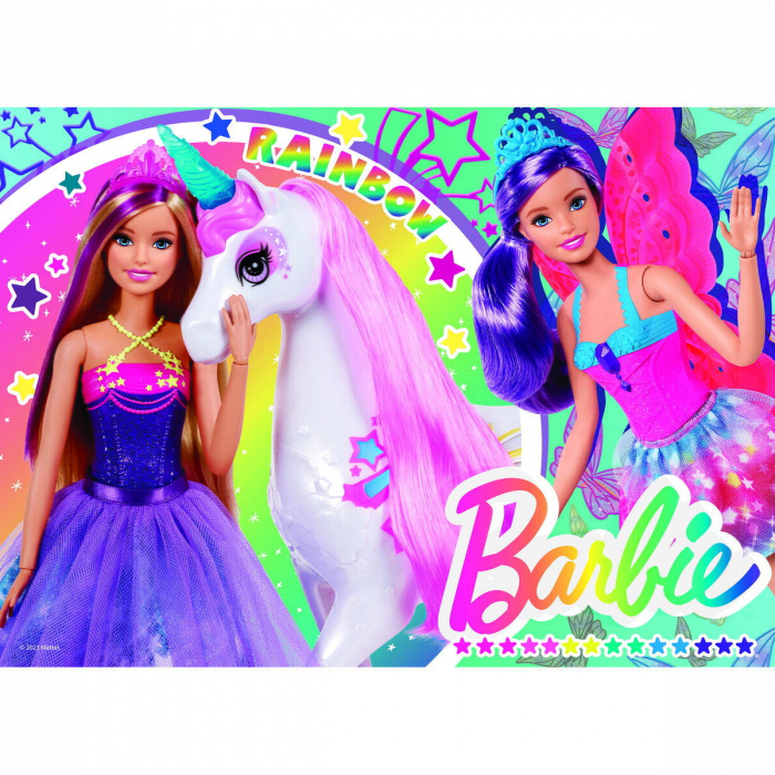 Lisciani Puzzle de colorat maxi - Barbie 4 x 48 de piese  [2]