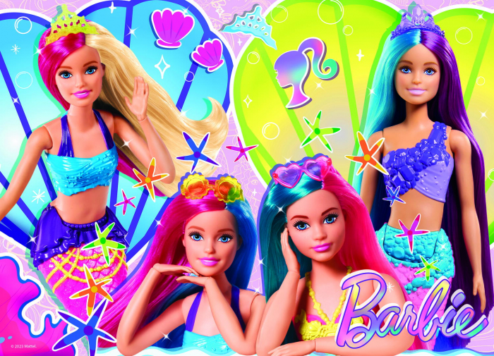 Lisciani Puzzle de colorat maxi - Barbie 4 x 48 de piese  [5]