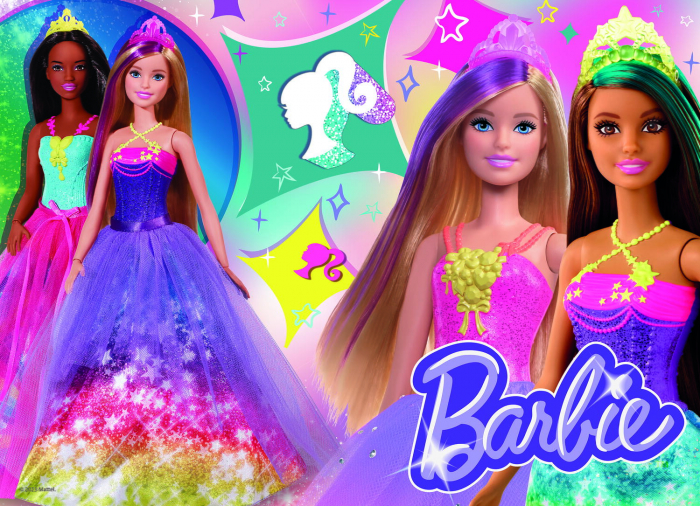 Lisciani Puzzle de colorat maxi - Barbie 4 x 48 de piese  [3]