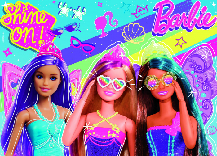 Lisciani Puzzle de colorat maxi - Barbie 4 x 48 de piese  [4]