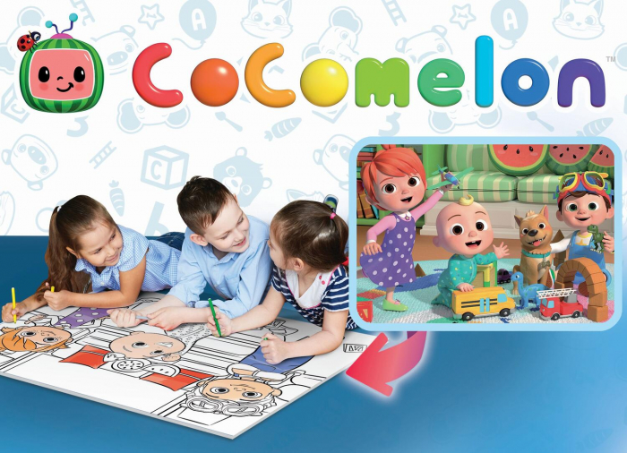 Lisciani Puzzle de colorat maxi - O zi insorita cu Cocomelon 24 piese  [3]