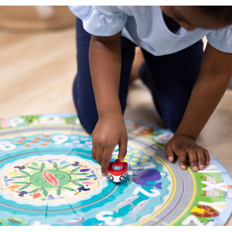 Melissa & Doug-Puzzle de podea circular pentru invatarea numerelor si literelor (limba engleza) Tarmul marii [4]