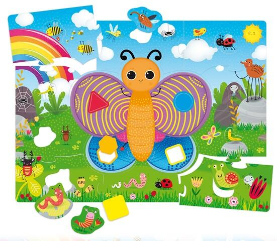 Lisciani-Puzzle-de-podea-Fluturas-cu-forme-si-culori-29-piese- [2]