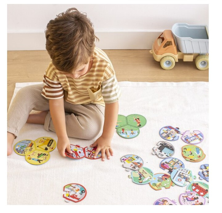 Puzzle din 3 piese Meserii, Apli Kids, 24 piese [3]