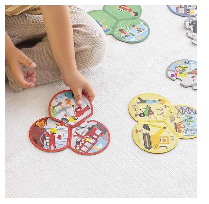 Puzzle din 3 piese Meserii, Apli Kids, 24 piese [2]