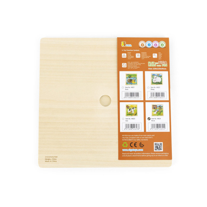 Viga-Puzzle din 9 piese mari Mama si puiul Cal, Viga [1]