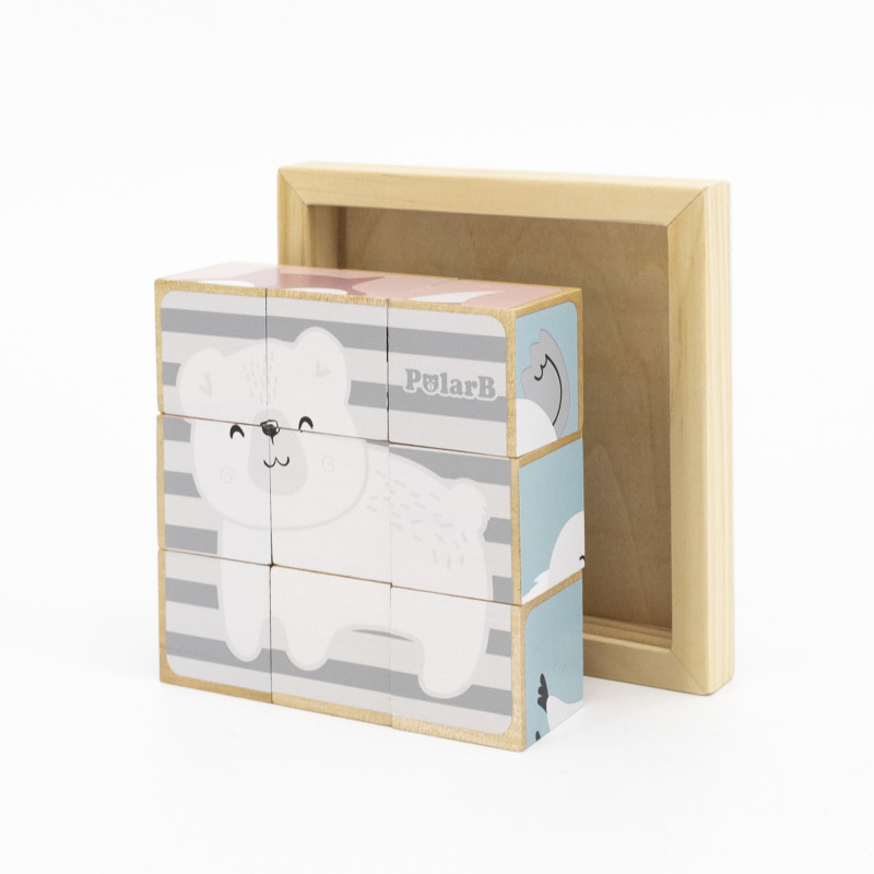 Puzzle din cuburi 6 in 1, PolarB [4]