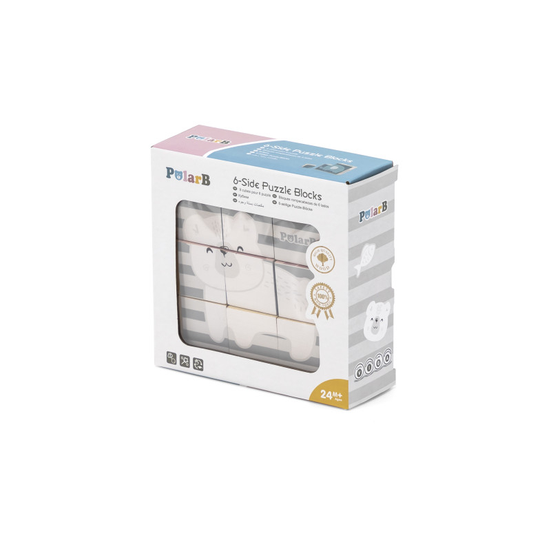 Puzzle din cuburi 6 in 1, PolarB [2]