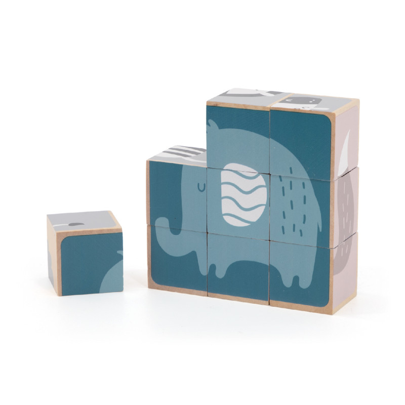 Puzzle din cuburi 6 in 1, PolarB [12]