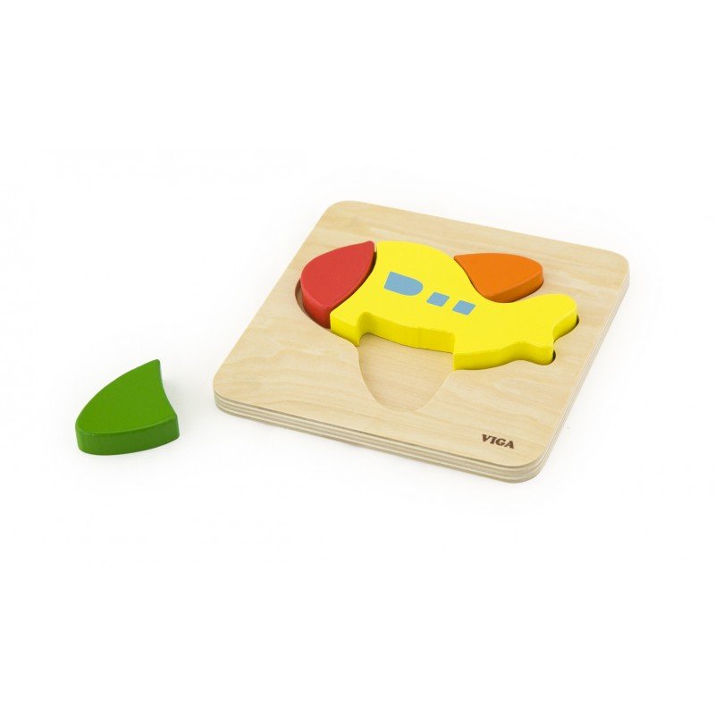 Puzzle din lemn - avion [1]