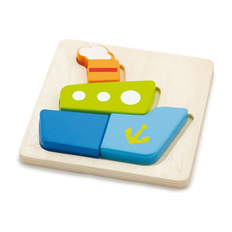 Puzzle din lemn - barcuta [2]