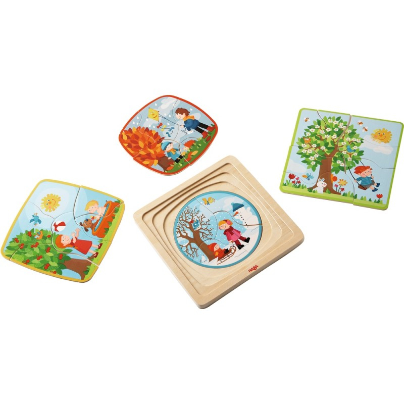 Puzzle din lemn in straturi - Anotimpurile, Haba [2]