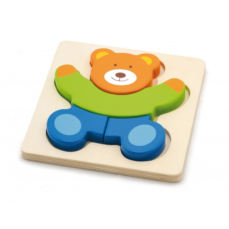 Viga-Puzzle din lemn - ursulet [2]