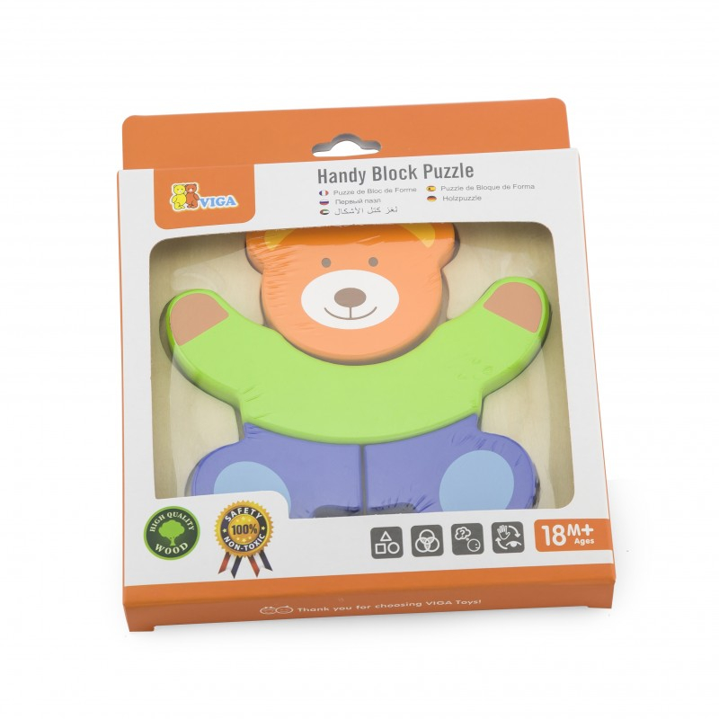 Viga-Puzzle din lemn - ursulet [1]