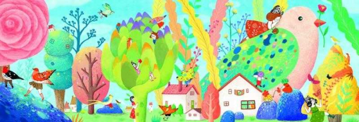 Djeco-Puzzle-Miss-Birdy-350-pcs [1]