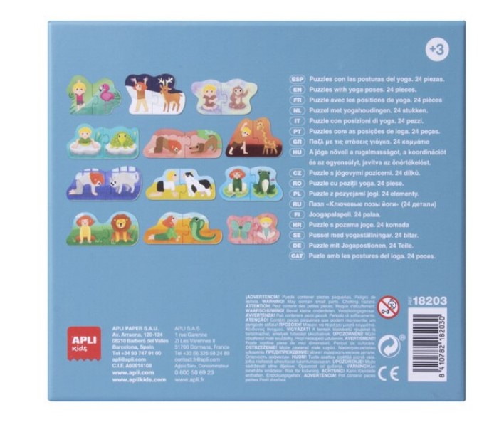 Puzzle Duo Expressions Yoga, Apli Kids, 3+, Multicolor [2]