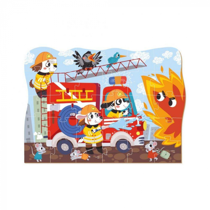 Dodo Puzzle - Eroii pompieri 30 piese  [2]