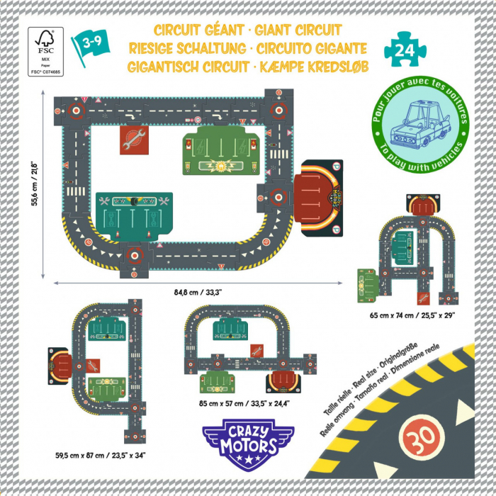 Djeco-Puzzle gigant Circuit urban, Djeco [3]