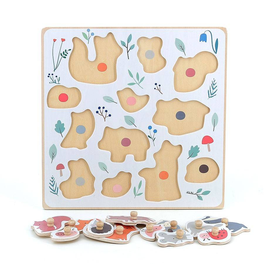 Vilac-Puzzle incastrat - Animale din padure [3]
