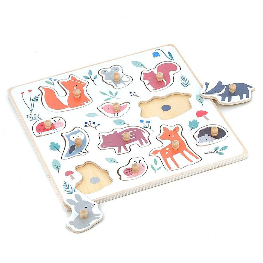 Vilac-Puzzle incastrat - Animale din padure [2]