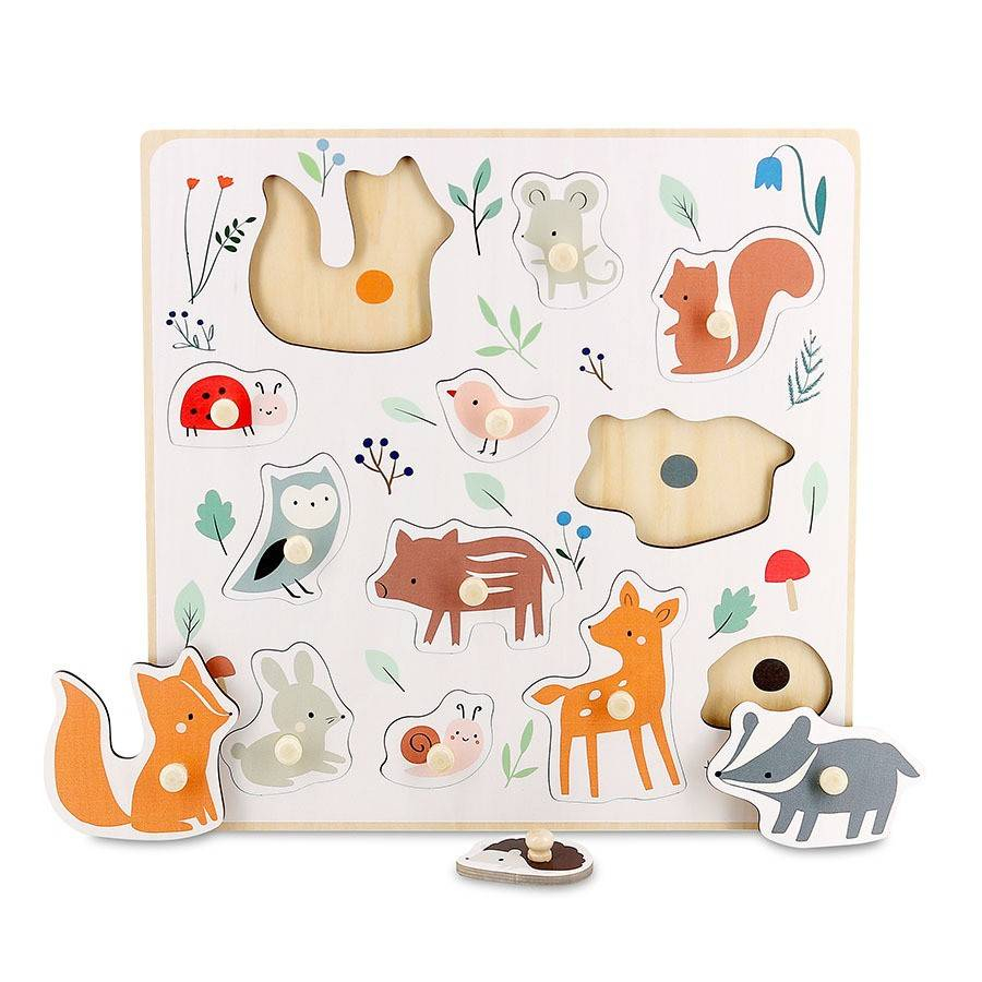Vilac-Puzzle incastrat - Animale din padure [1]