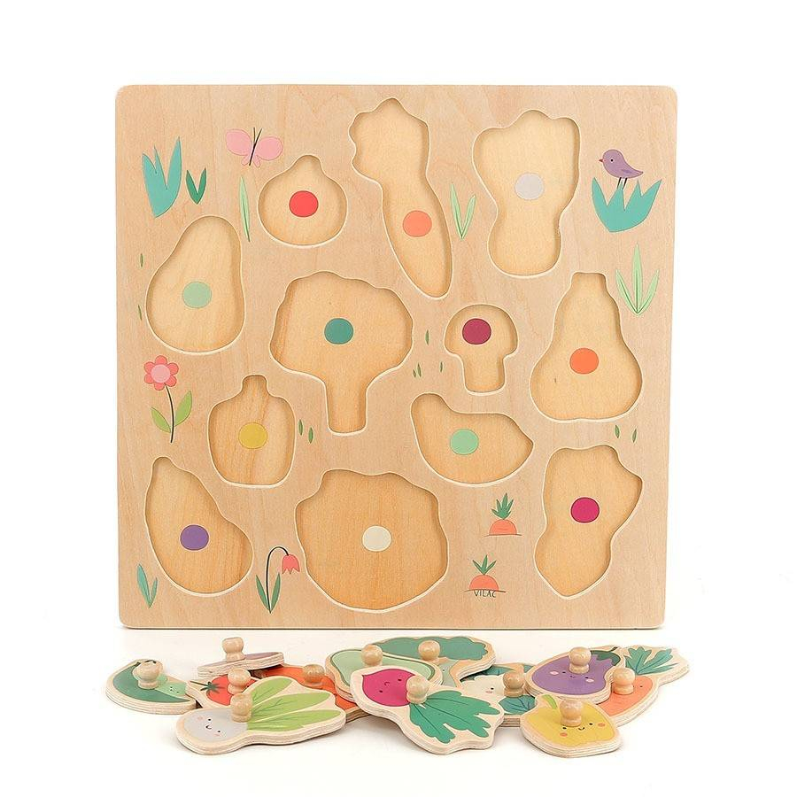 Vilac-Puzzle incastrat - Legume din gradina [3]