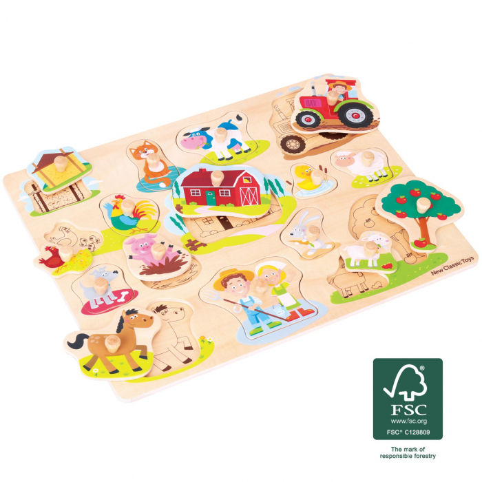 New-Classic-Toys-Puzzle-lemn-Ferma-17-piese-NEW [2]