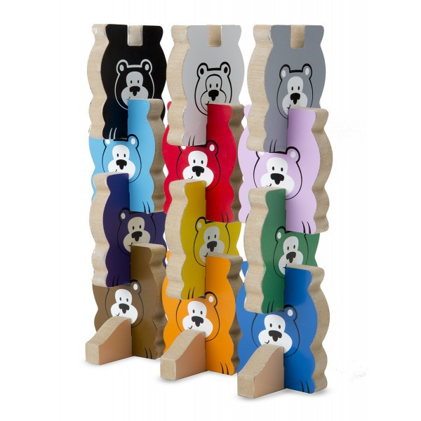 Melissa & Doug Puzzle lemn in relief Ursuletii colorati Melissa and Doug [3]